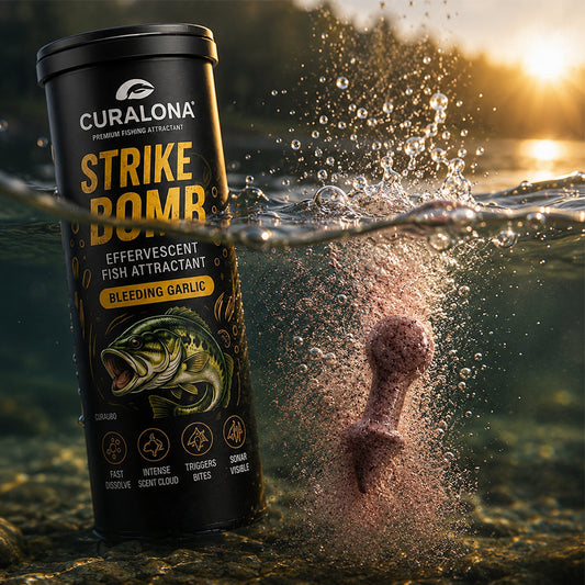🔥 𝐎𝐟𝐟𝐢𝐜𝐢𝐚𝐥 𝐁𝐫𝐚𝐧𝐝 𝐒𝐭𝐨𝐫𝐞 |✅Curalona® Strike Bombs — New Freshwater & Saltwater Fizzing Bait Booster with Scent & Color-Cloud Action