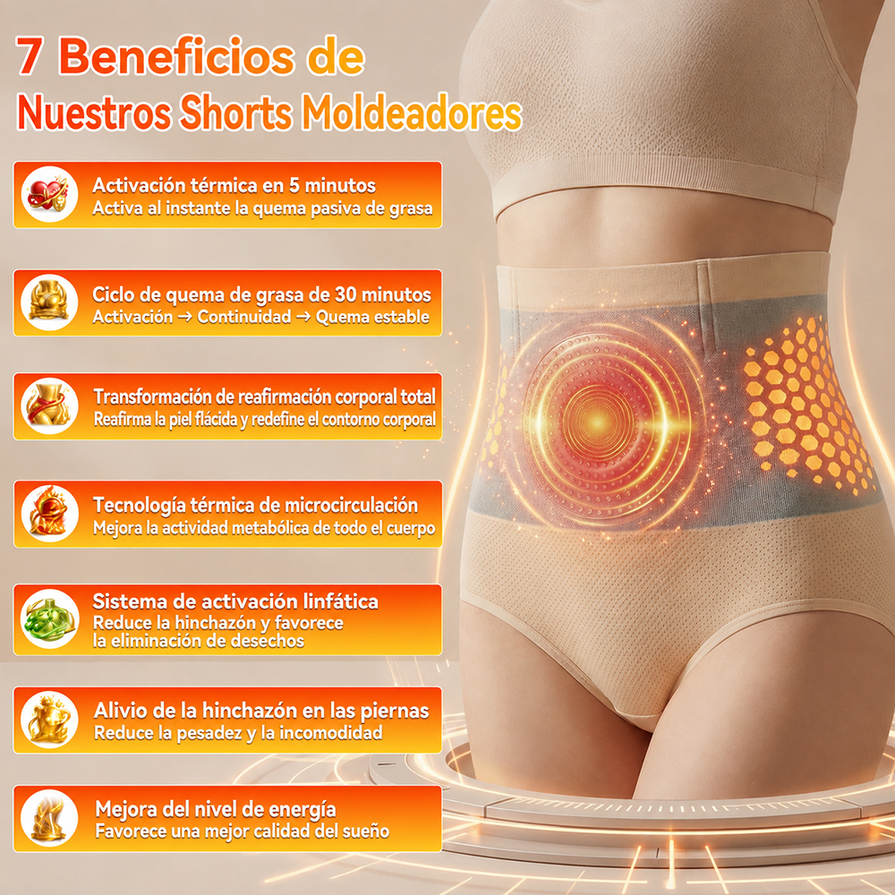 𝐏𝐚𝐢𝐝𝐮𝐢𝐬® 😈Shorts Moldeadores y Termogénicos 4-en-1 con Micro-Partículas de Moringa y Berberina
